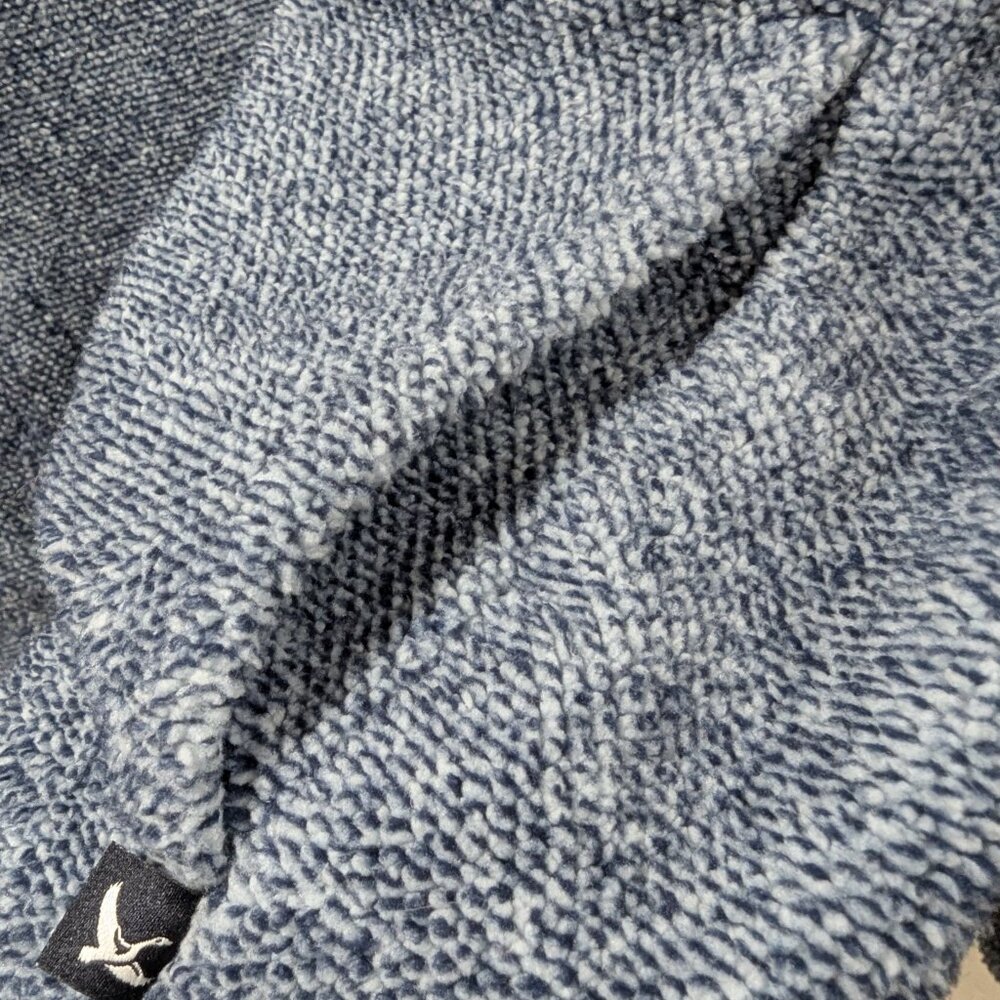 Eddie Bauer Blue Partial Button Up Pullover Soft … - image 4